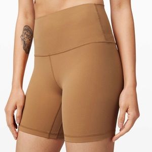 Lululemon Align HR Short 6” Saddle Brown size 8